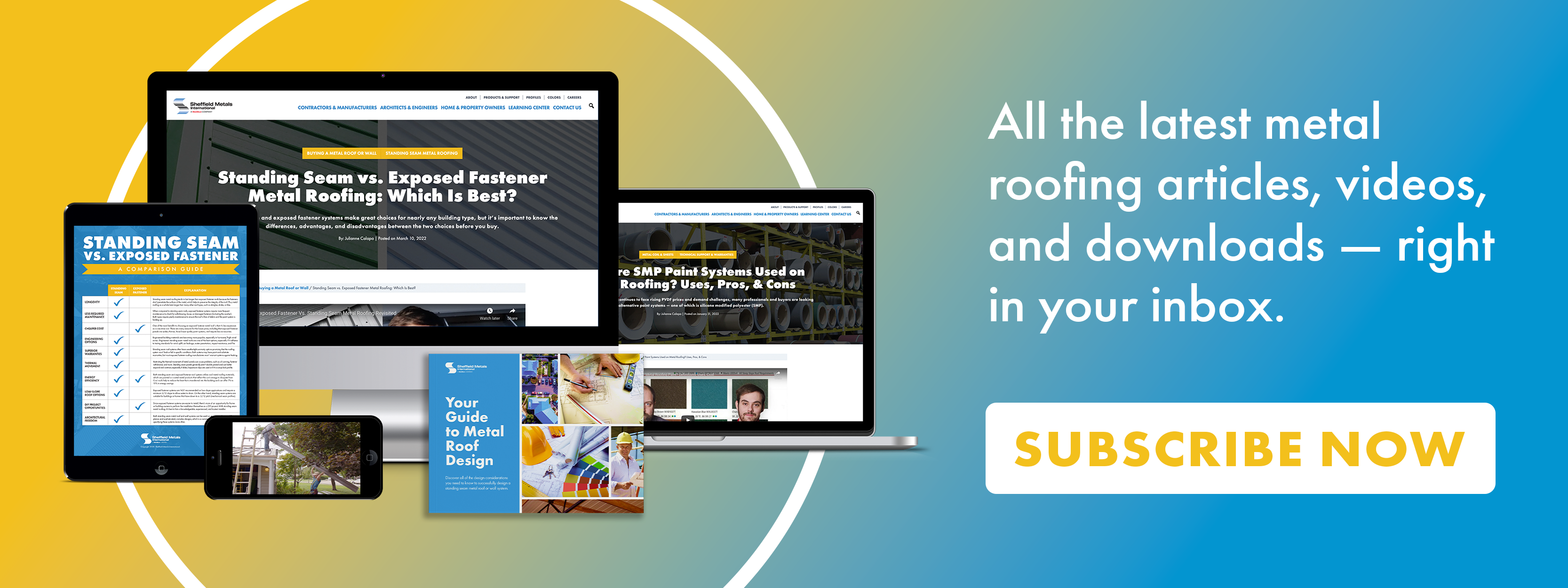 Subscribe to the Metal Roofing Learning Center